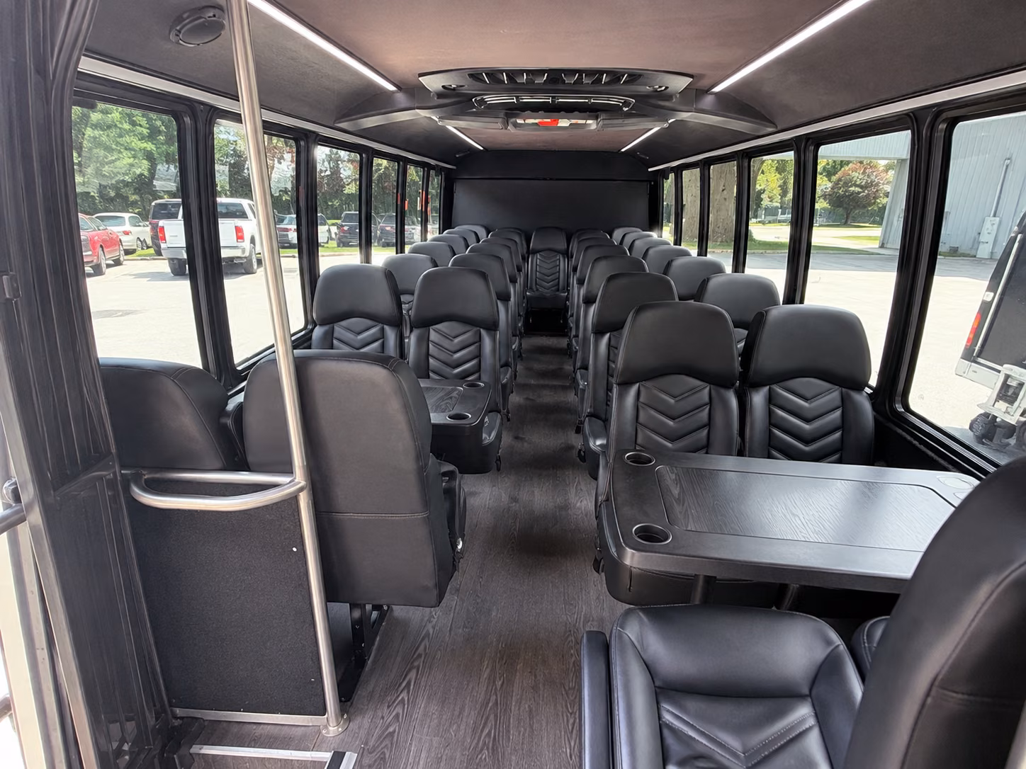 athens corporate event transportation onboard seating